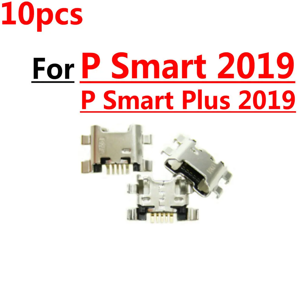 10pcs New Micro USB Plug Charging Port Connector Socket For Huawei P Smart 2019 / Plus 2019