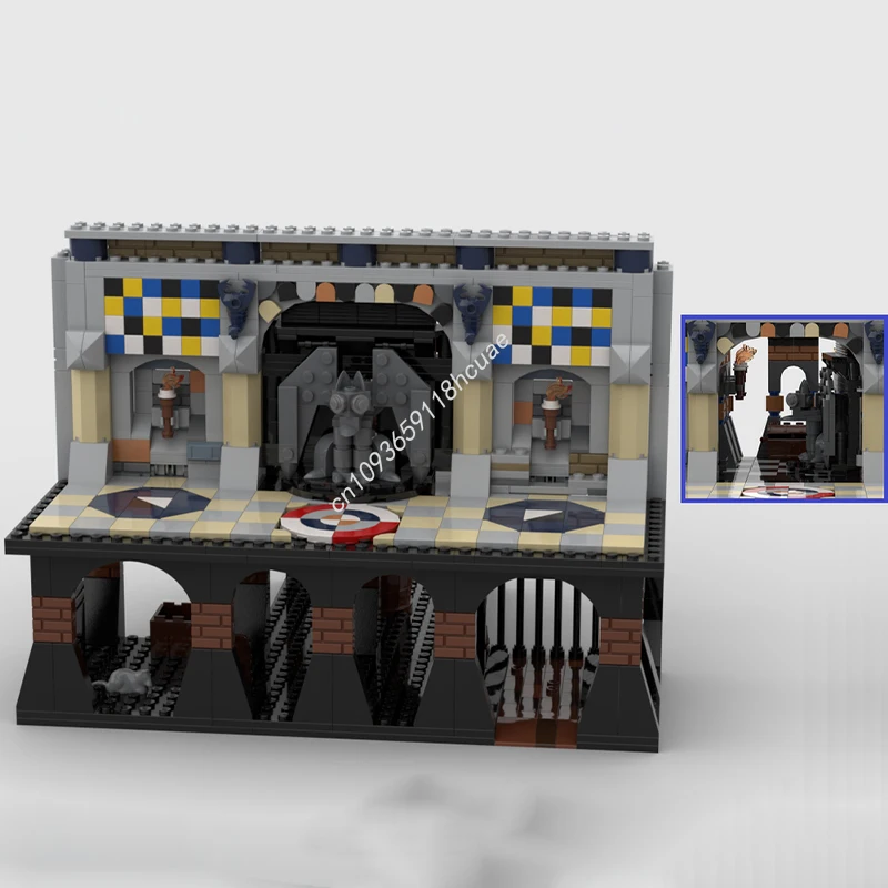 

699pcs MOC Dungeon Trap Doors Castle Model Building blocks Education craft toys Modular Brick DIY Architecture Christmas gifts