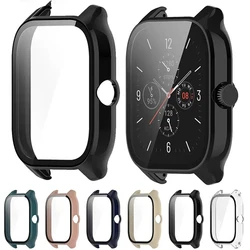 Glass+Case For Amazfit GTS 4 Protective PC Case Smart Watch Bumper Screen Protector for Huami Amazfit GTS4 GTS4 Mini Cover Shell