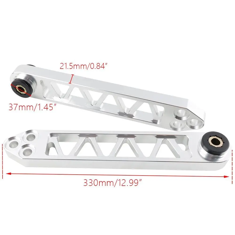 Lightweight Design Silver Billet Rear Lower Control Arms Fit for Honda Civic ES DX EP3 EM 2001-2005