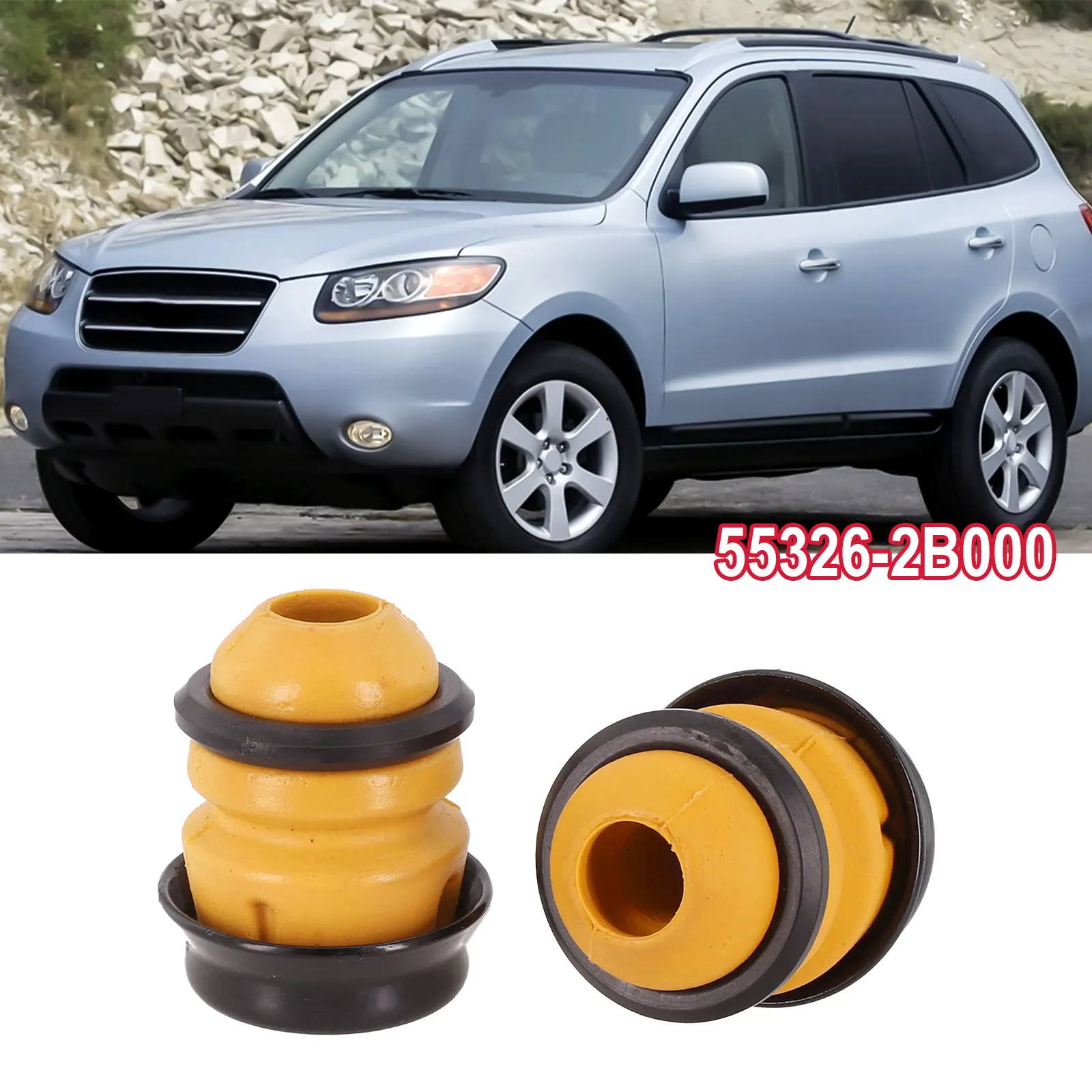 

2pcs Car Rear Bumper Shock Absorber For HYUNDAI For SANTA FE 2006-2009 For Kia For Sorento EX 2012 Plastic Shock Absorber Pads