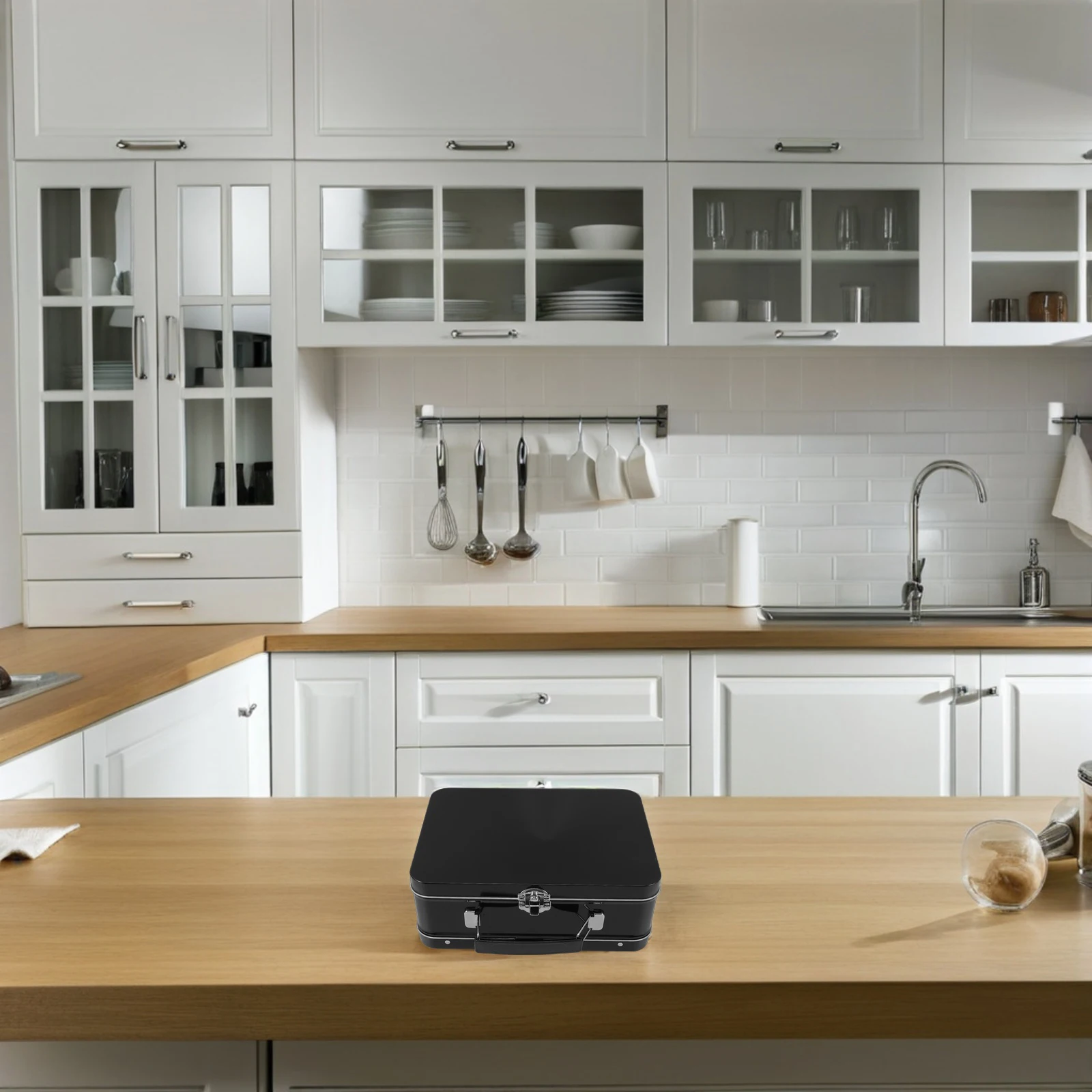 

Metal Lunch Container Tinplate Bento Box For Adults Kids Portable Food Storage Case Retro Hinged Lid Snack Box School