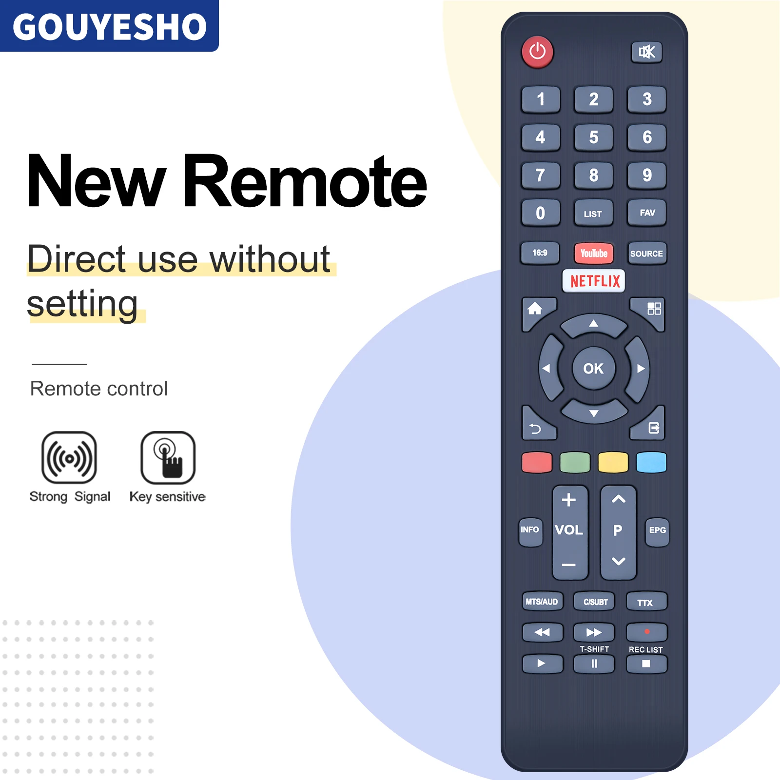 New Remote Control CT-8554 for TOSHIBA SANSUI hyundai KAIWI TV