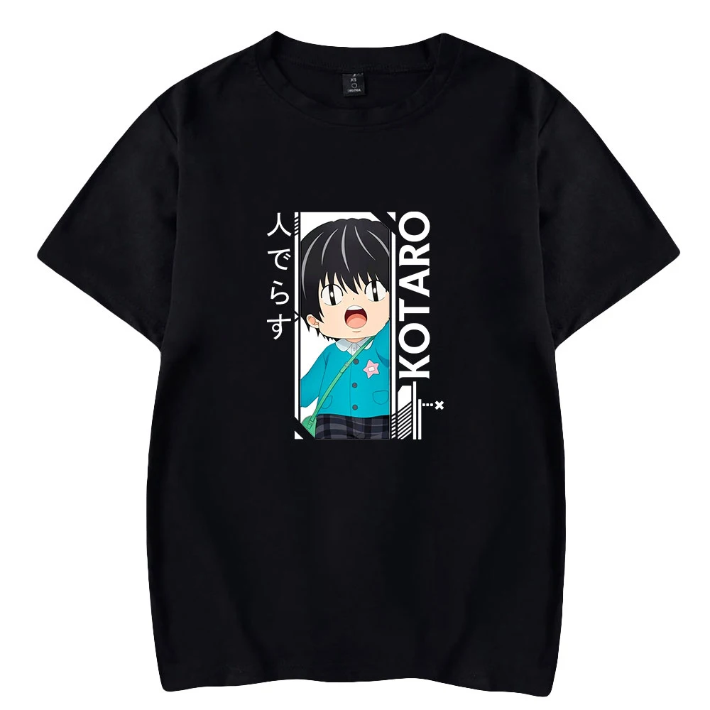 Camiseta de Anime Kotaro Lives Alone, camiseta de manga corta con cuello redondo para mujer y hombre, camiseta informal de estilo japonés con dibujos animados de verano