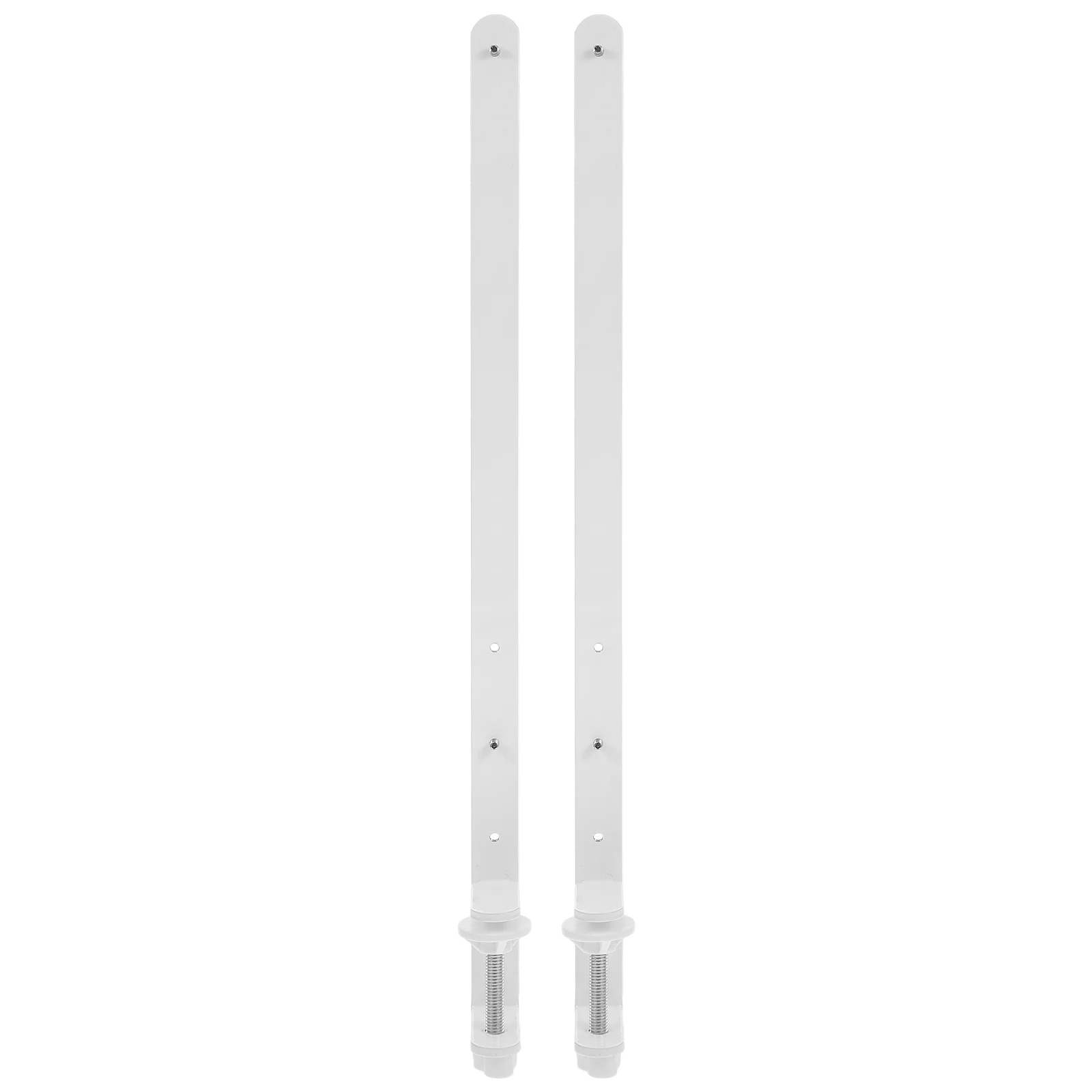 

2Pcs Height Adjustable Desktop St Foldable Shelf Brackets White Iron Pegboard Wall Mount Closet Rod Support Sturdy Reliable Easy