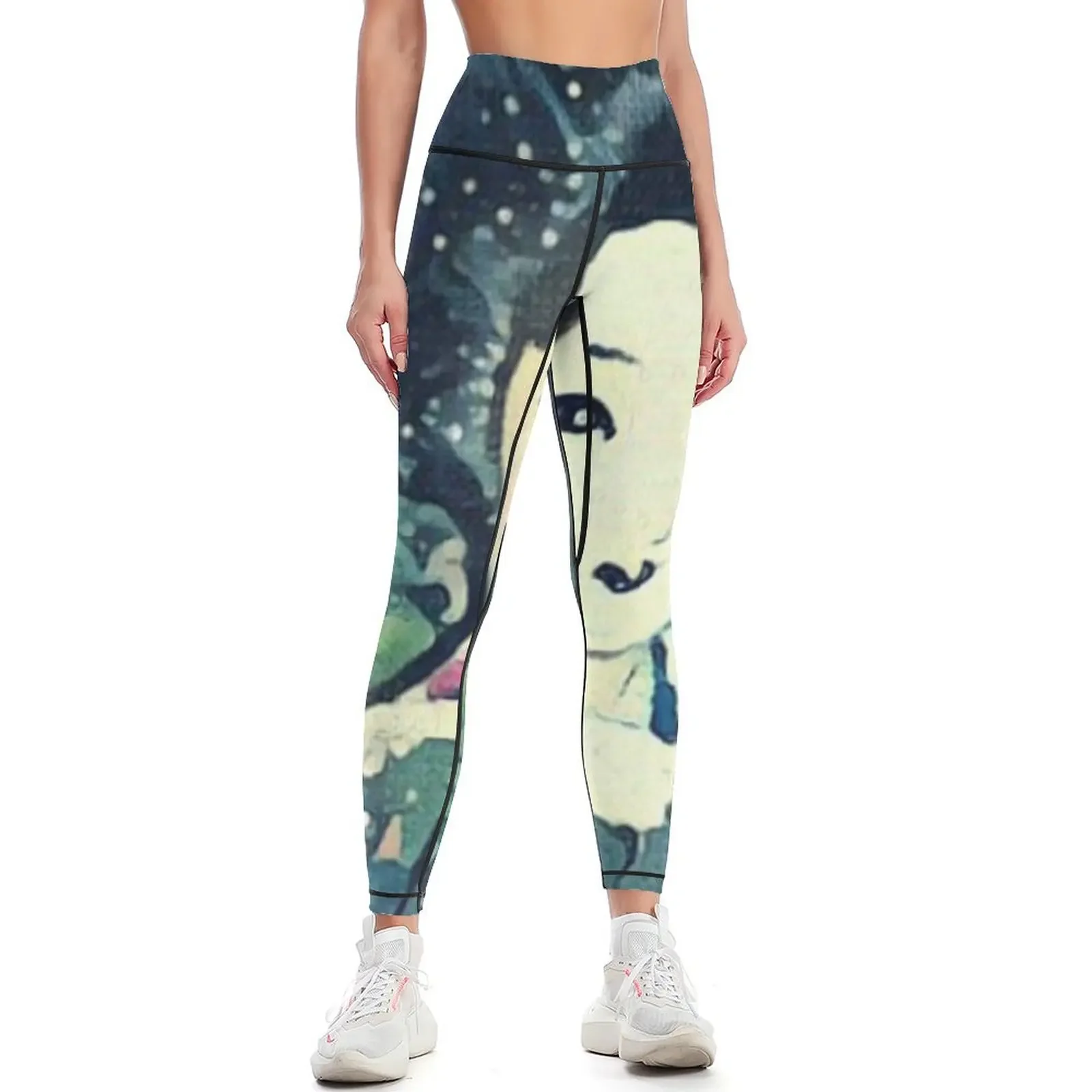 

Geisha Waves K1 Leggings Leginsy push up sportswear woman gym 2025 Golf wear Women's trousers Womens Leggings