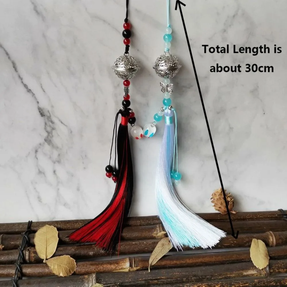 Cosplay Prop Mo Dao Zu Shi Anime Keychain 15cm Wei Wuxian Tassel Pendant Costume Chen Qing Ling Waist Tassel Bells Ornament