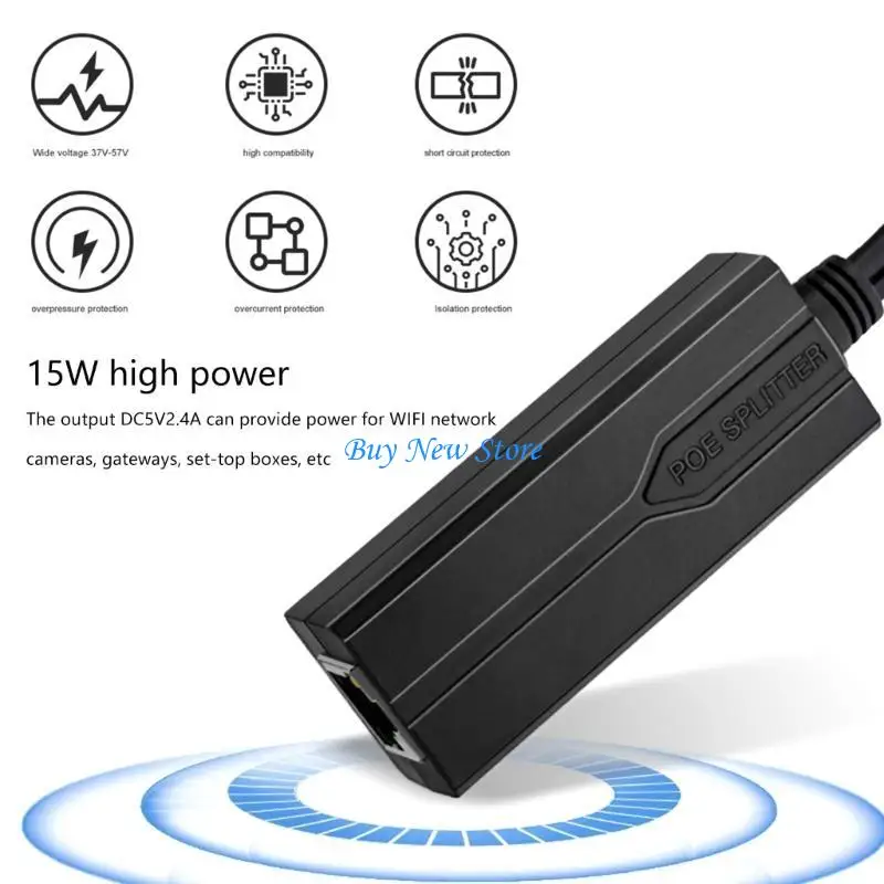 

20CE Easy To Install POE Divider 48V To 5V POE Splitter For Electronic Equipment