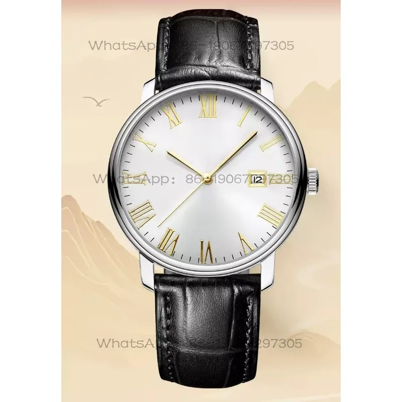 Men's casual simple and versatile single calendar automatic mechanical watch transparent waterproof watch domestic 993
