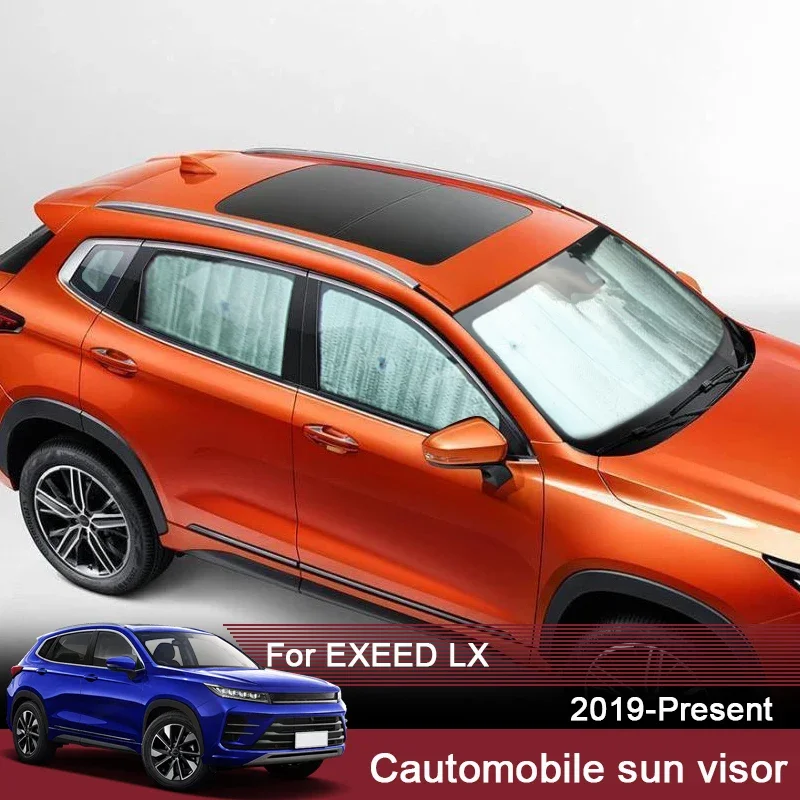 

Car Sunshades UV Protection Cover For EXEED LX 2019-2025 Window Curtain Sun Shade Visor Windshield Protector Auto Accessories
