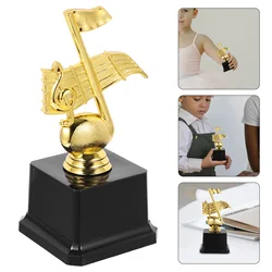 Music Trophy Plastic Singing Award Decorative Awards Musical Competition Gift Small Metal Competitions