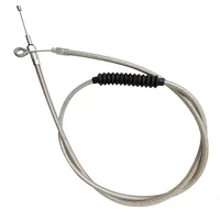 Cable de embrague de acero inoxidable trenzado para motocicleta Harley Sportster / Electra Tour Glide / Road King