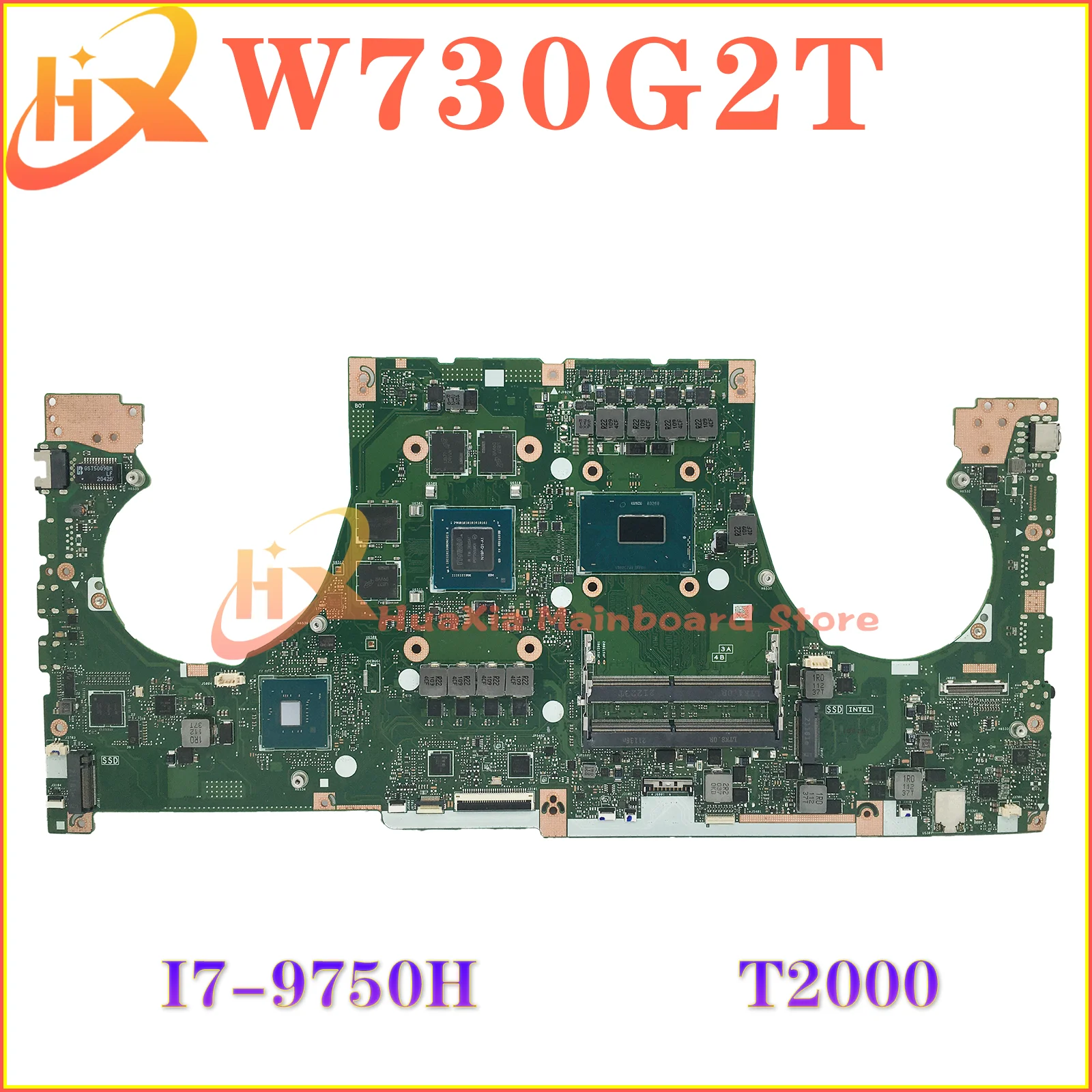 

KEFU W730G2T Mainboard For ASUS ProArt StudioBook PRO X W730G2T-G730G1T Laptop Motherboard W/i7-9750H T2000 T1000 100% Working