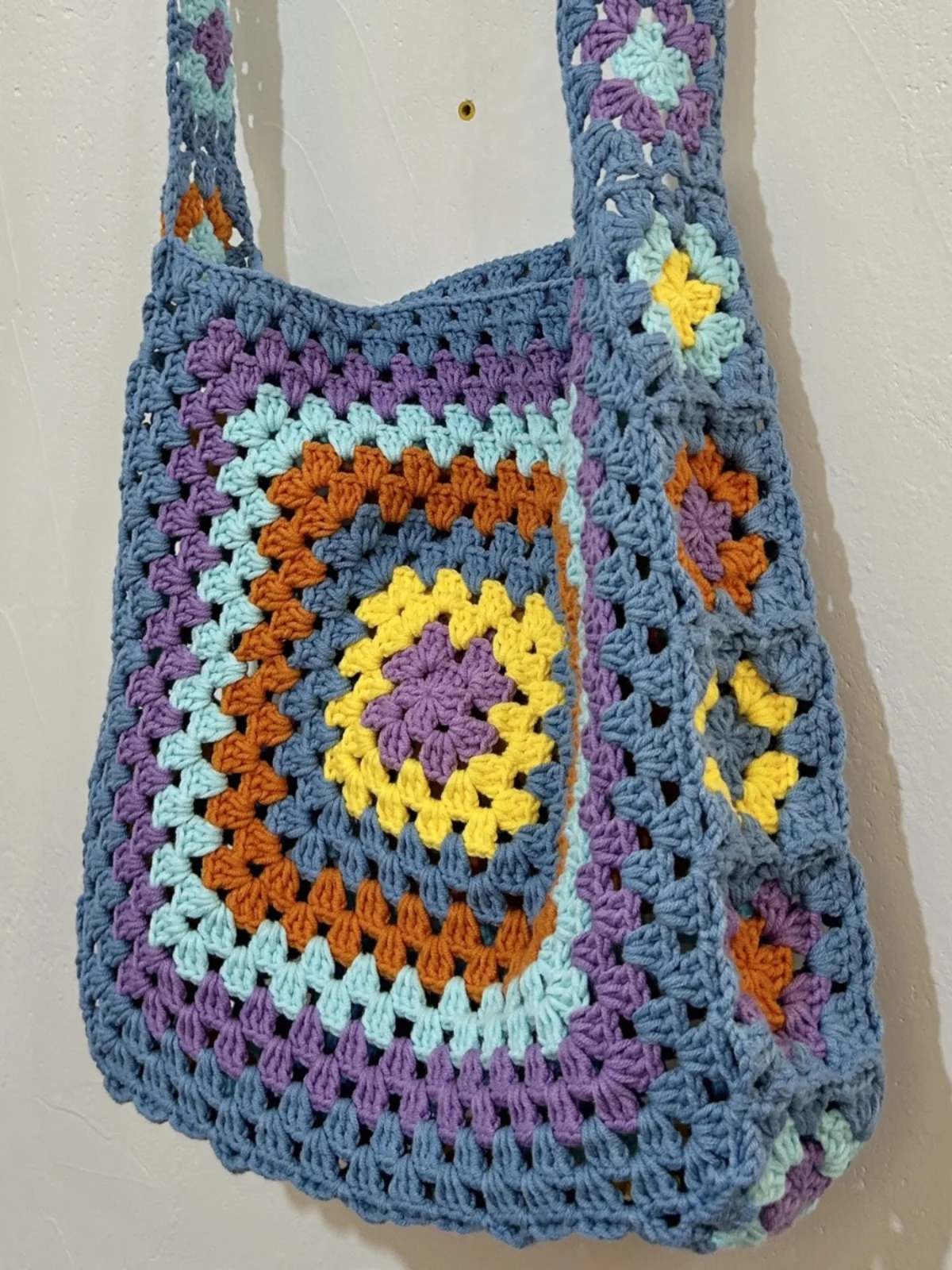 

Hand Knitted DIY Crochet Material Kit Jiu Jing Crossbody Bag andmother Pattern Ethnic Sle Faion Personalized