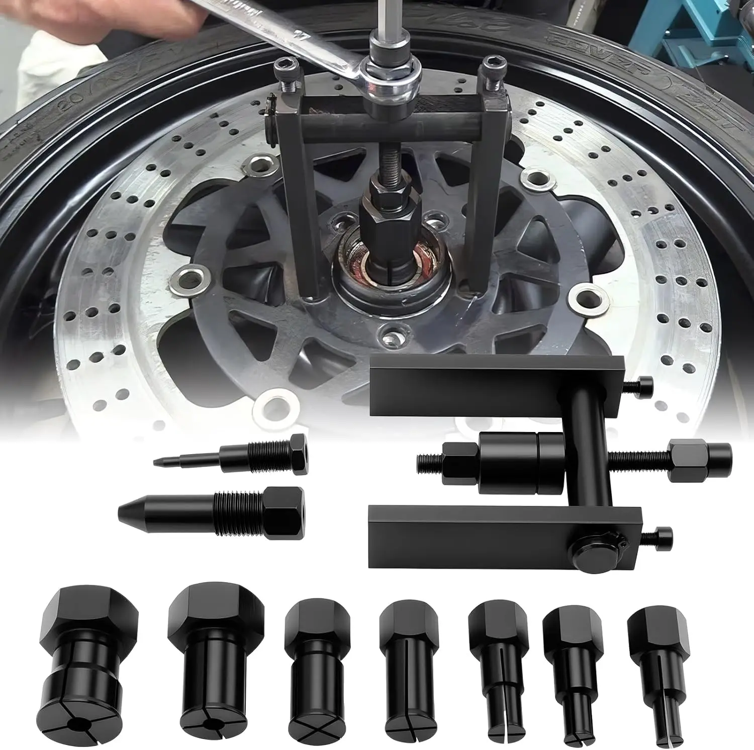 10 Teile/satz Motorrad Lager Puller Kit Praktische Interne Removal Tool mit Box für Motorrad Wartung