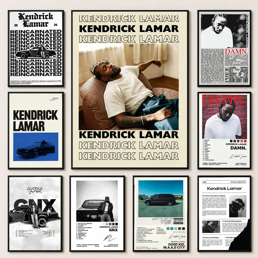 music Kendrick Lamar Poster HD Poster Warm Home Decoration Suitable for Bedroom and Living Room Gifts Giving