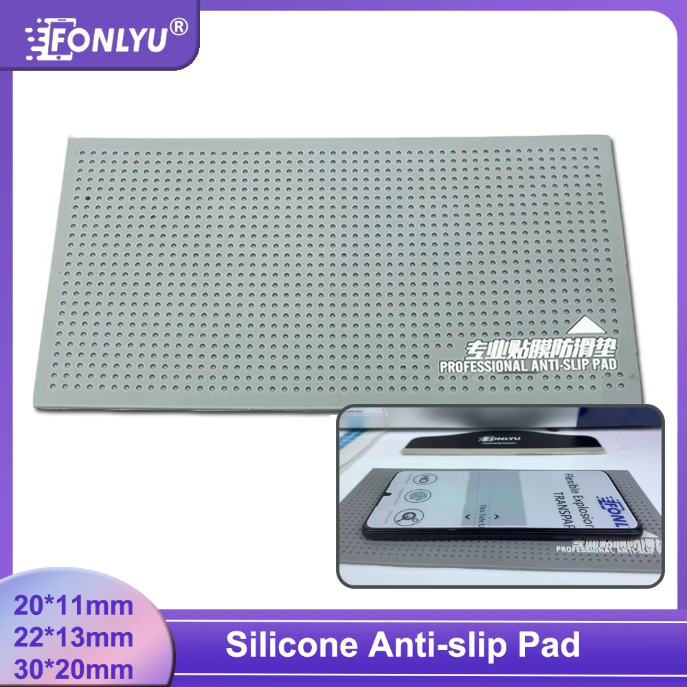 FONLYU Silicone Anti-slip Pad Mobilephone Hydrogel Sheet Film Laminating Tools Back Sticker Cellphone Repair Tool