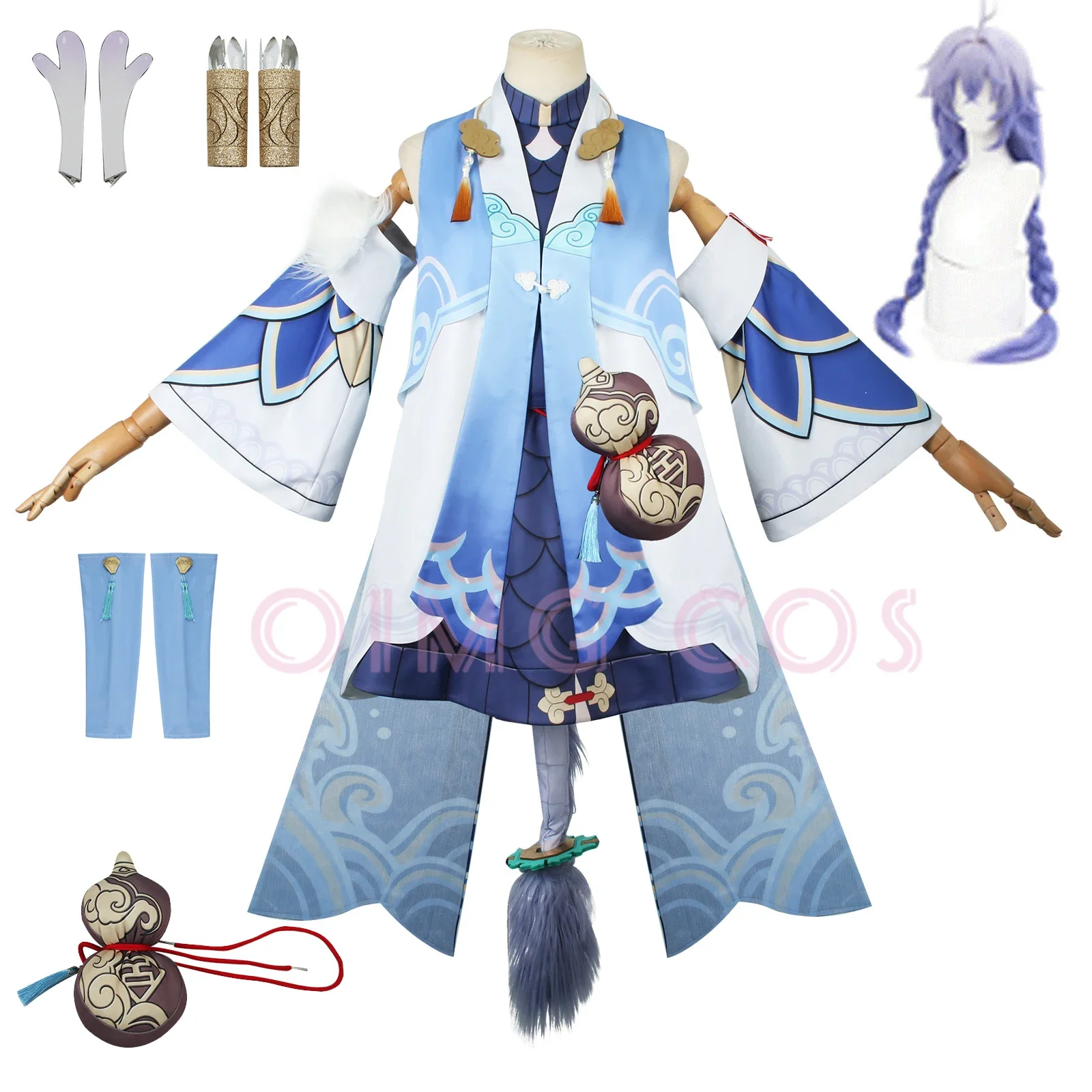 Bailu Cosplay Kostüm Honkai Star Rai Karneval Uniform Perücke Anime Halloween Kostüme Männer Spiel