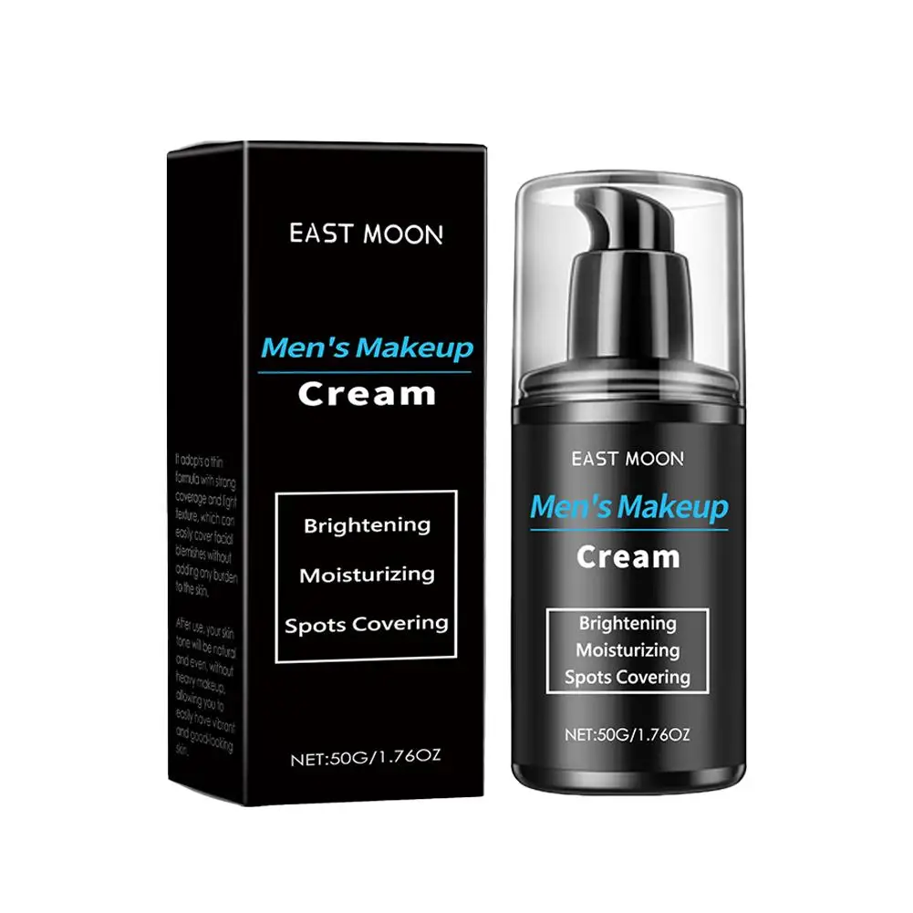 new Natural Moisturizing Cream For Men Makeup Face Primer Cream Improving Rough Dry Skin Brightening Skin Lightweight Long F7V7