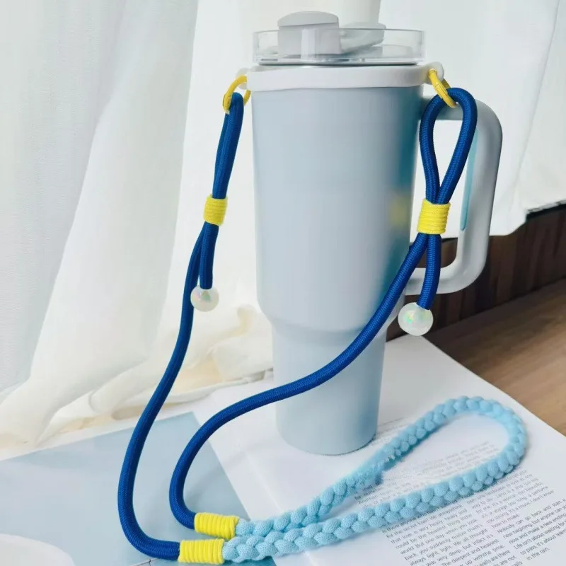 مناسبة ل 6-10 سنتيمتر كأس حزام الفم حامل ل ستاربكس بهلوان المحمولة الحبل كأس كم ل كأس ستانلي اكسسوارات قابلة لإعادة الاستخدام #2