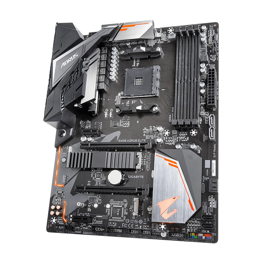 Imagem -04 - Placa-mãe Aorus Elite Soquete Am42 x Dimms Ddr4 Capacidade Máxima de Memória 32gb Pci-e 3.0 1x M.2 Placa-mãe Amd Am4 Gigabyte-b450