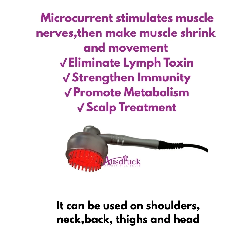 آلة حقن الوجه بالأكسجين مكركركرنت متعددة الوظائف مع رذاذ تدليك الضوء الأحمر وجهاز شد الجلد