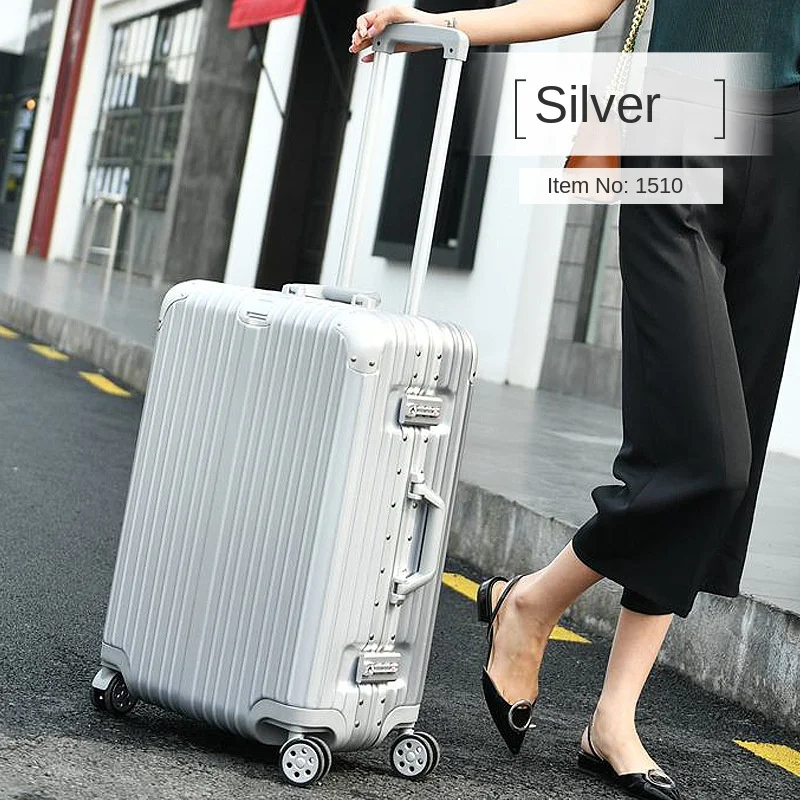 20/24/29 inch Suitcase Aluminum Frame Luggage Spinner Wheels ABS+PC Trolley Case Combination TSA Lock