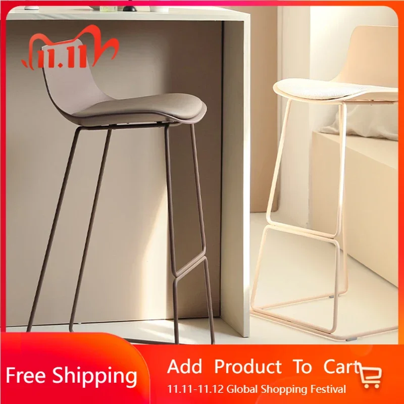 

Minimalist Design Bar Chair Metal Counter Industrial Iron Bar Chair European Library Taburetes Altos Cocina Outdoor Furnitures