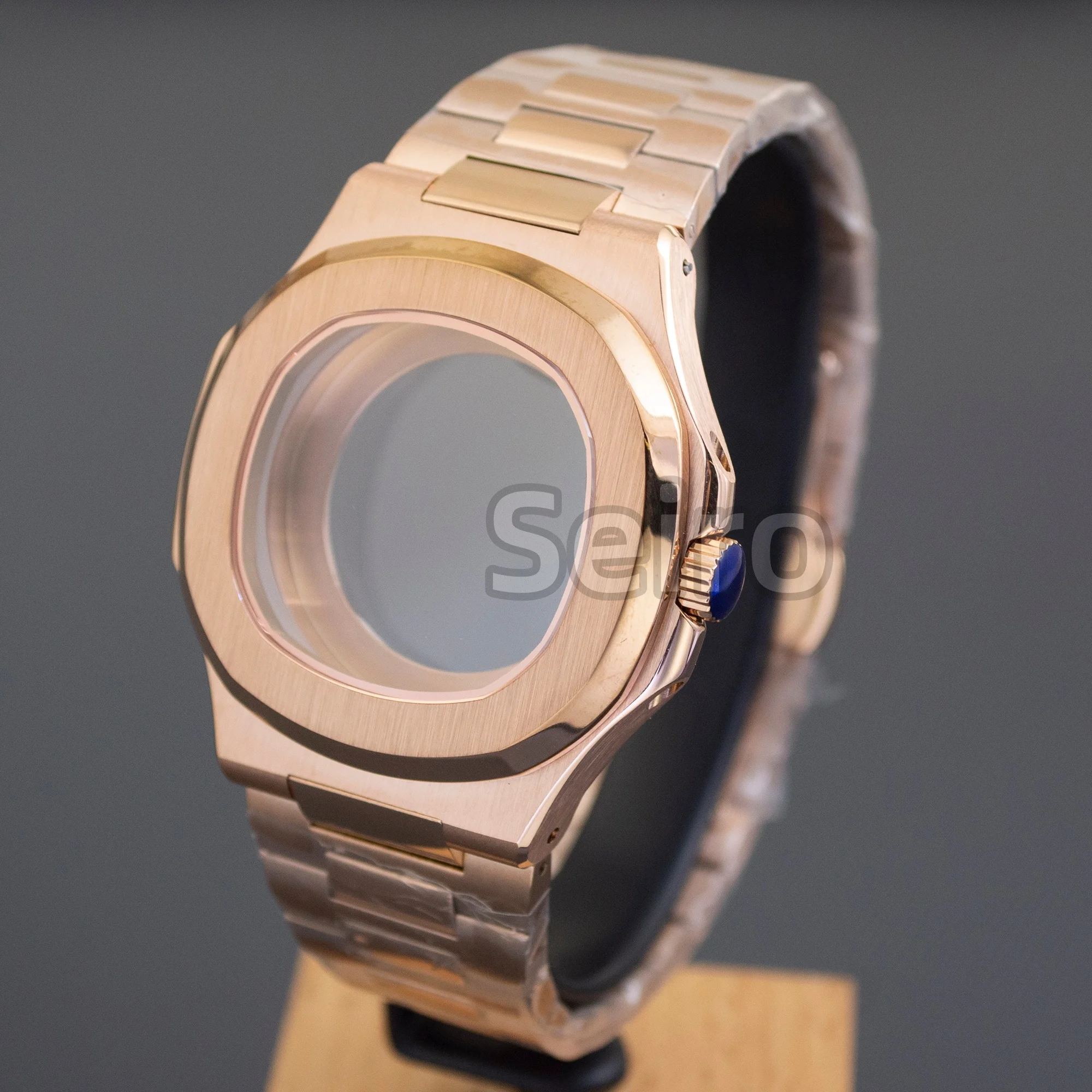 

41mm square nh35 case for nautilus nh35 nh36 nh38 movement 316L stainless steel bracelet sapphire glass waterproof watch case