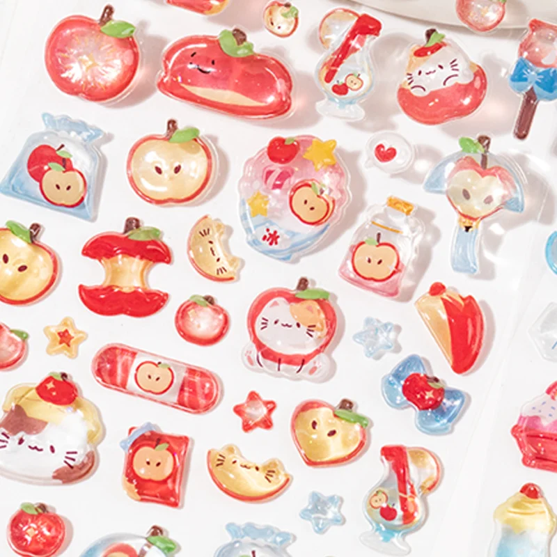 

3D Crystal Cute Candy Party Декоративные наклейки для девочек — подходят для телефонов, журналов, дневников и тетрадей