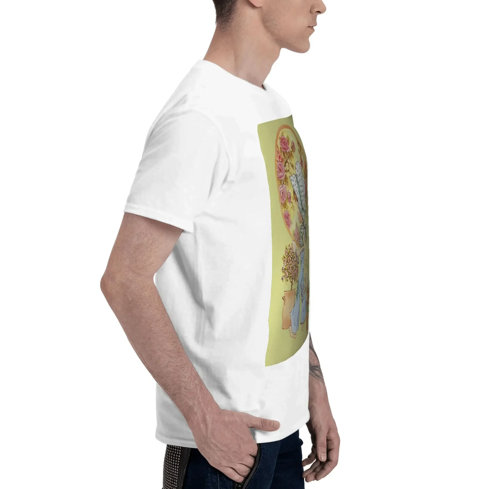 Kawaii Sarah Kay Men T-Shirt Oversized T Shirts Men's Crew Neck Cotton Tees Short Summer Male