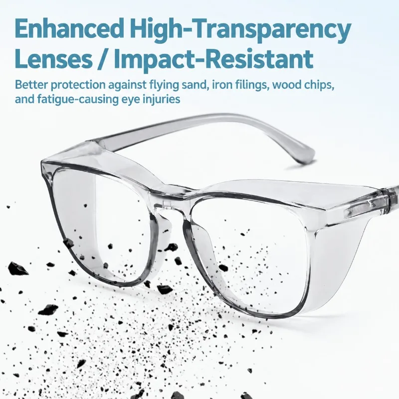 For Cycling Safety Goggles, Wind Sand Blocker, Dust-proof High Definition Eyewear, Anti-splash Pollen Barrier, Industrial