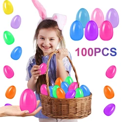 200/100/50PCS Easter Eggshell Eggs Resurrection Twisted Opening Fillable Egg Kid Gift Packing Box Spring Decoration 2025