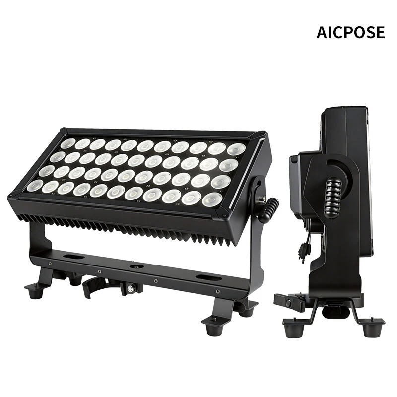 AICPOSE DMX512 IP65 44x10w Pixel RGBW Outdoor Wash Lights Brightness Control Lighting for DJ, Disco, Wedding,