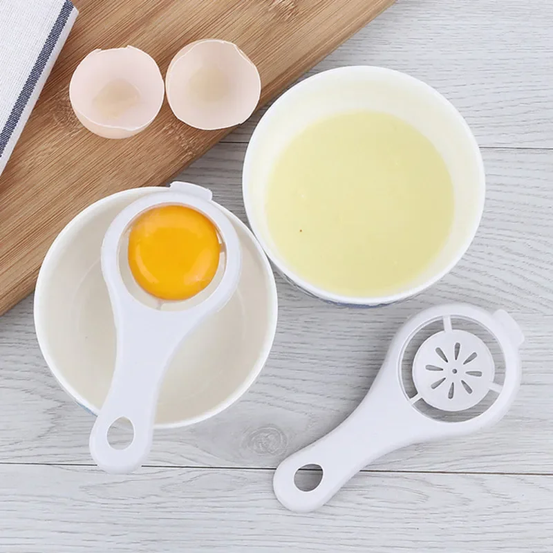 1PC Egg Yolk Separator Divider White Plastic Convenient Household Eggs Tool Cooking Baking Tool Kitchen Accessories Dropshipping