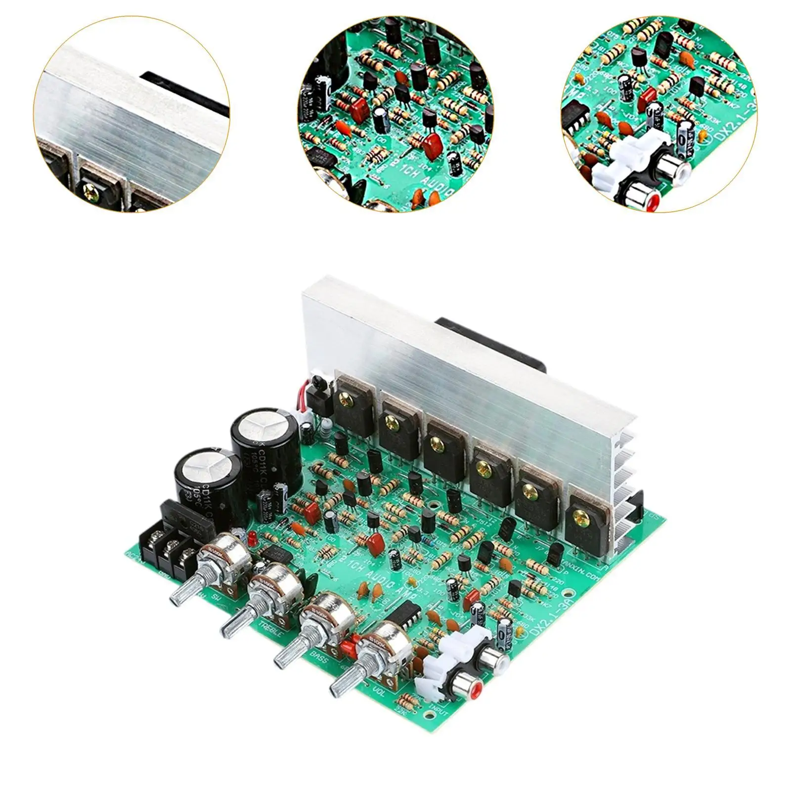 Subwoofer Amplifier Board 2.1 Channel Digital Power Module DIY Audio Amp for Professional Home Theater Speakers