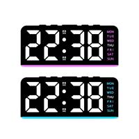 LED Night Light Modern Practical Birthday Gift Digital Alarm Clock Multifunctional for Study Room Classroom Dorm Desk Office
