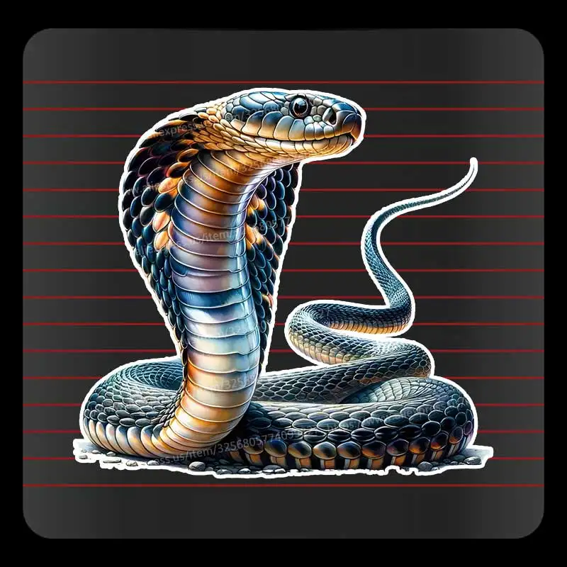 

King Cobra Car Sticker Vinyl Decal Waterproof Rear Window Motorcycle Camper Bumper Truck Laptop Decoration SH802