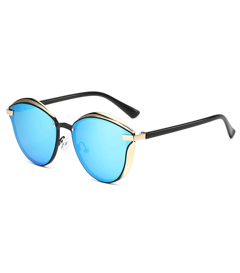 Óculos de sol femininos luxuosos e modernos, óculos de sol femininos de marca retrô olho de gato, óculos de sol de praia para férias