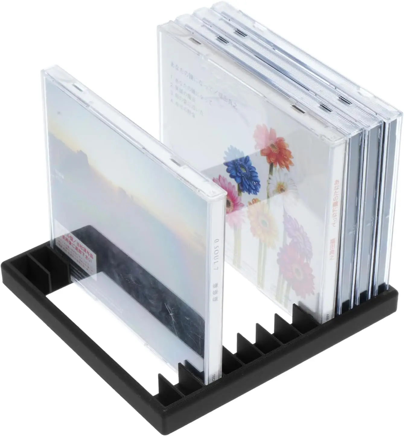 

CD Holder, CD Display Rack & CD Storage Box Record Storage Stand Holds up to 12 Standard CD Cases, CD Storage Case Holde