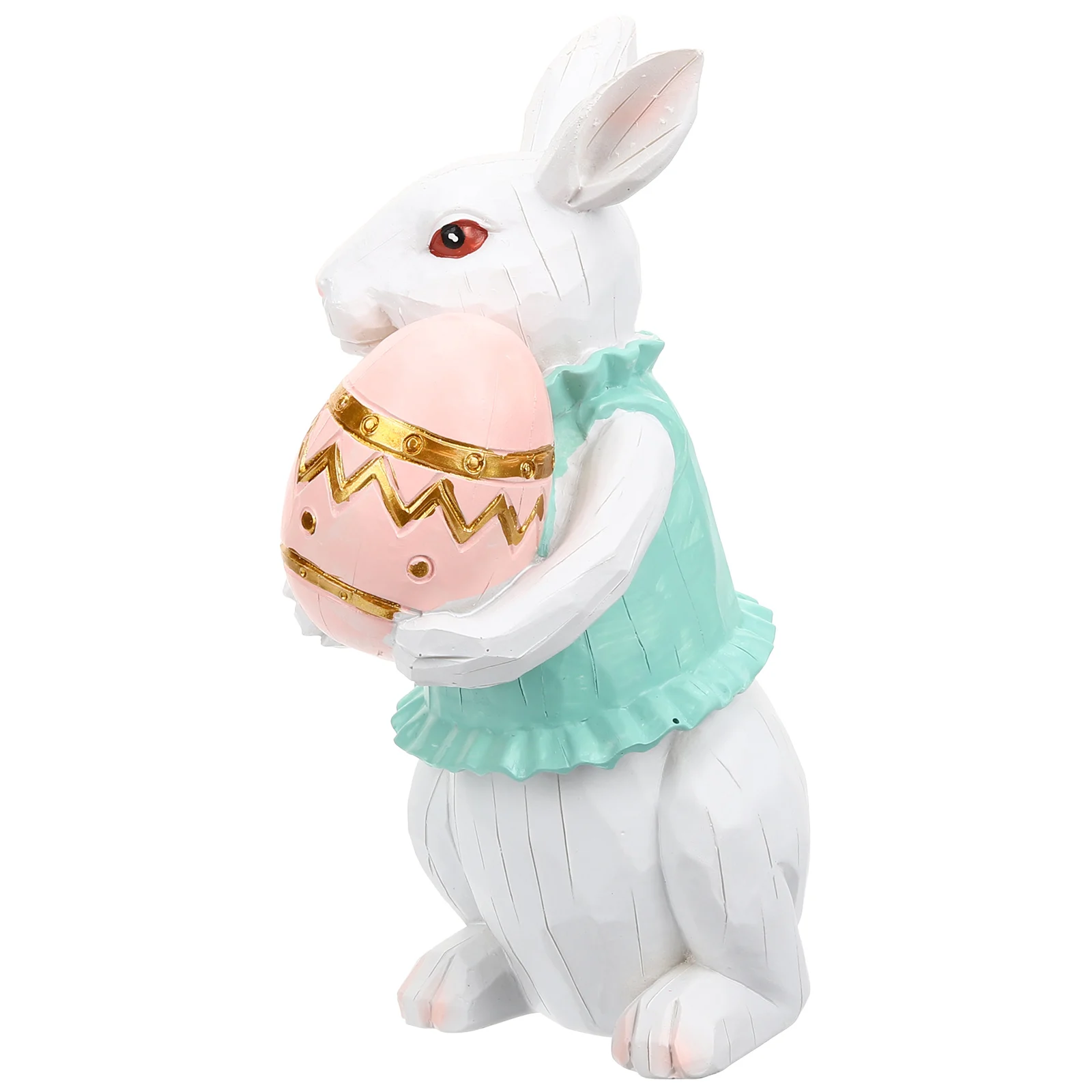 

Rabbit nament Figure Statue Decor Easter Bunny Resin Decoration Table Countertop Bookshelf Bedside Mini Model Home Decor Rabbit