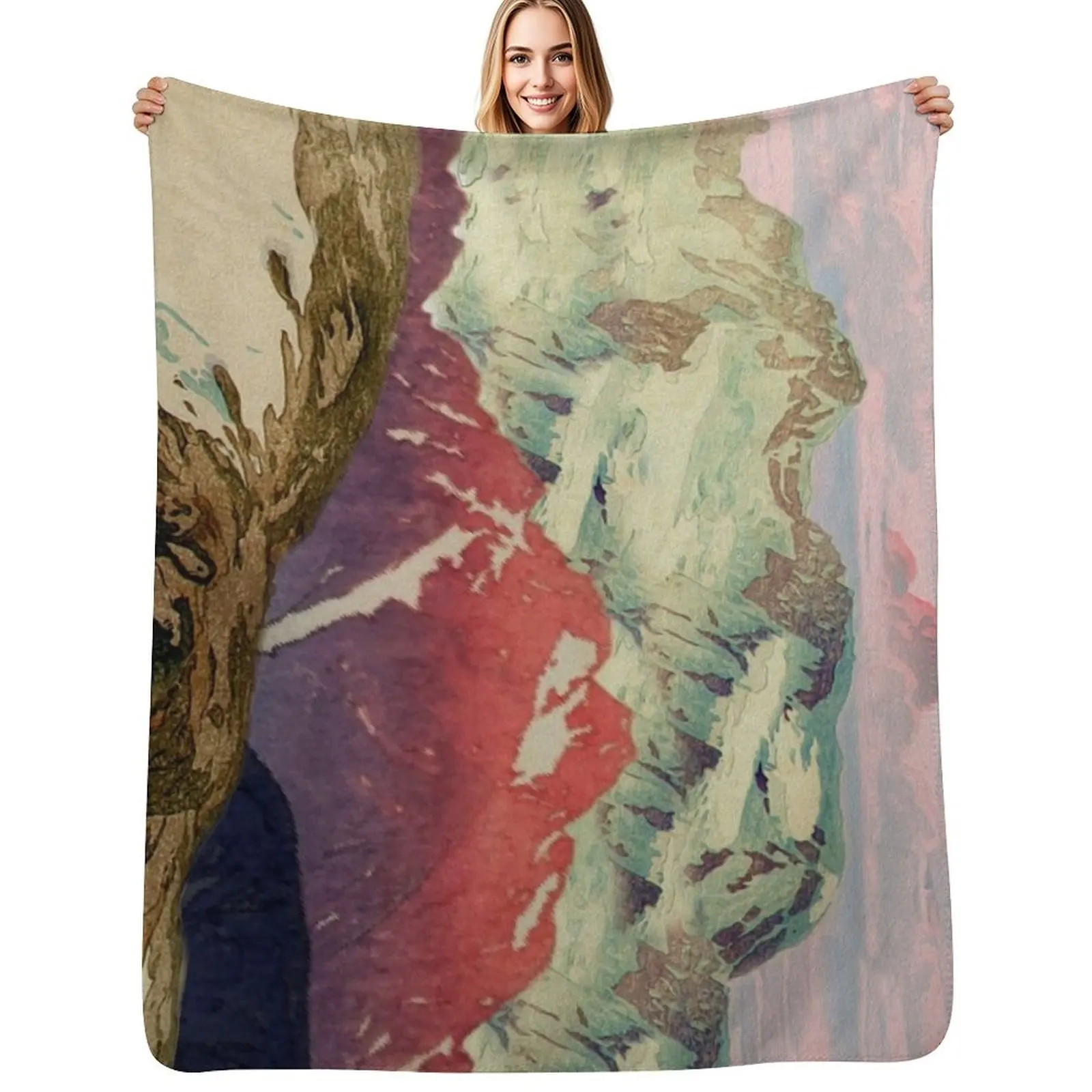 

Winter in Keiisino - Nature Landscape Throw Blanket Luxury Travel Thermals For Travel Cute Plaid Blankets
