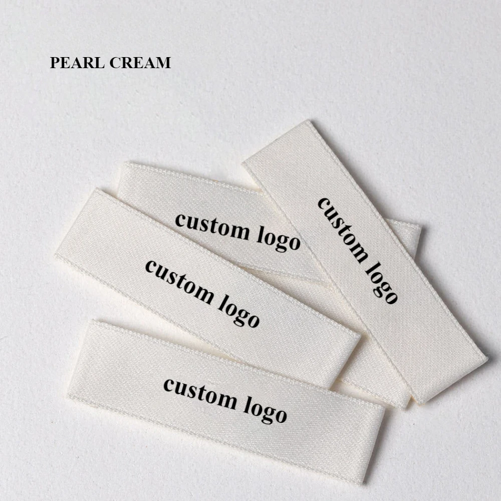 200 قطعة من الملصقات المطبوعة المخصصة ذات الملمس الناعم للملابس، 4 خيارات ألوان، مزيج من القطن البولي، علامة الملابس لملابس الأطفال، المنسوجات المنزلية #3