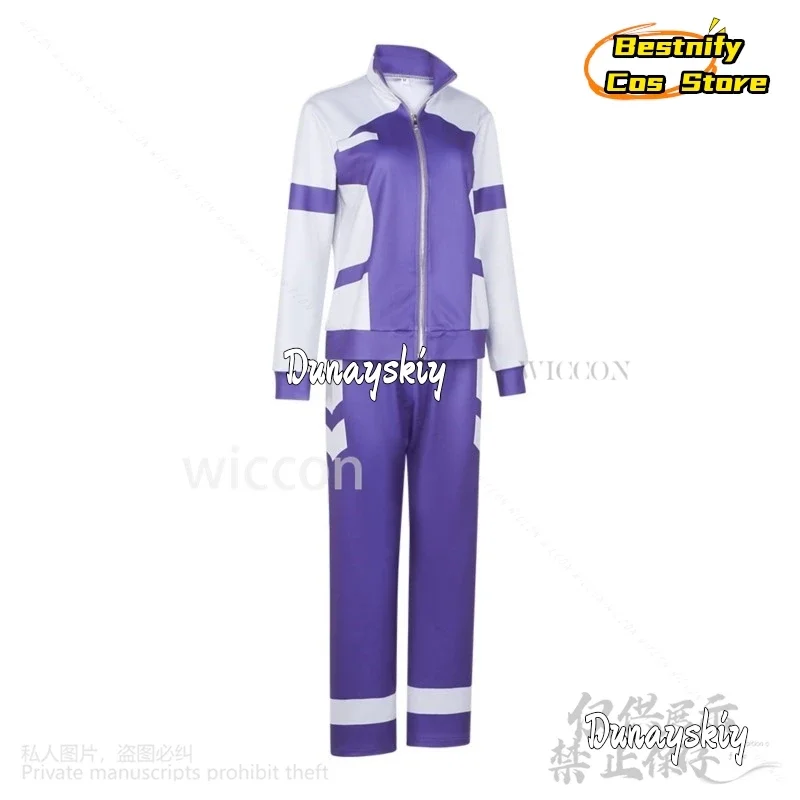 CosplayPretty أنيمي ديربي تأثيري Oguri قبعة زي الأرجواني تشغيل موحدة ملابس رياضية معطف السراويل شعر مستعار فروي سماعات الجمباز Cus #4