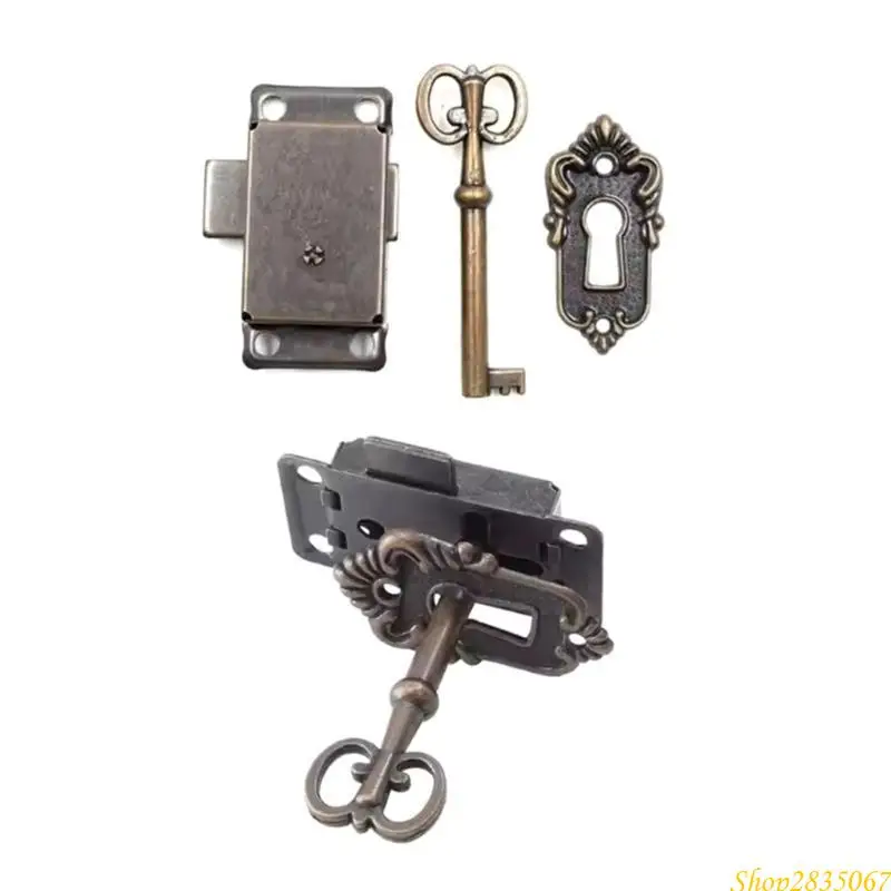 2 Đặt động nhỏ Kẽm Kẽm hợp kim Flush FLUPTED LOCK BLEK LOCK HOÀN THÀNH CHO NAMETS VÀ DRETERS 831F