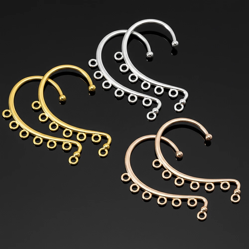 

10pcs 60x36mm DIY Earrings Hair Jewelry Making Gold Silver Color Wedding Accessories Copper Metal Bridal Hair Combs Accessories