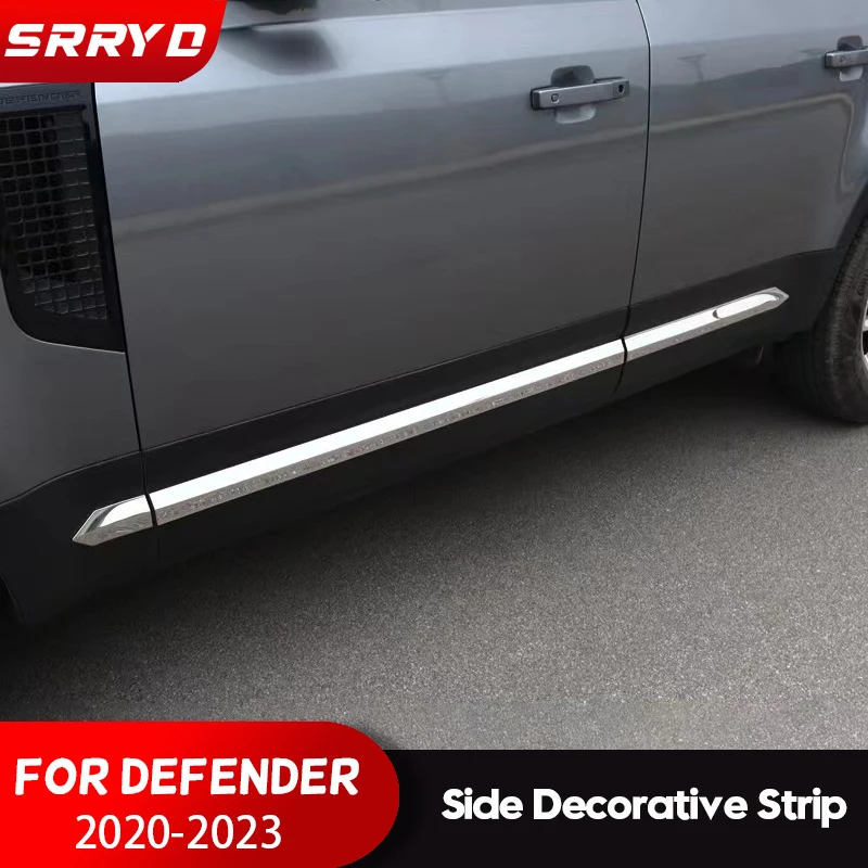 For Land Rover Defender 90 110 2020-2022 Stainless Steel Body Anti-Scratch Protection Decorative Strip Sticker Car Accessories