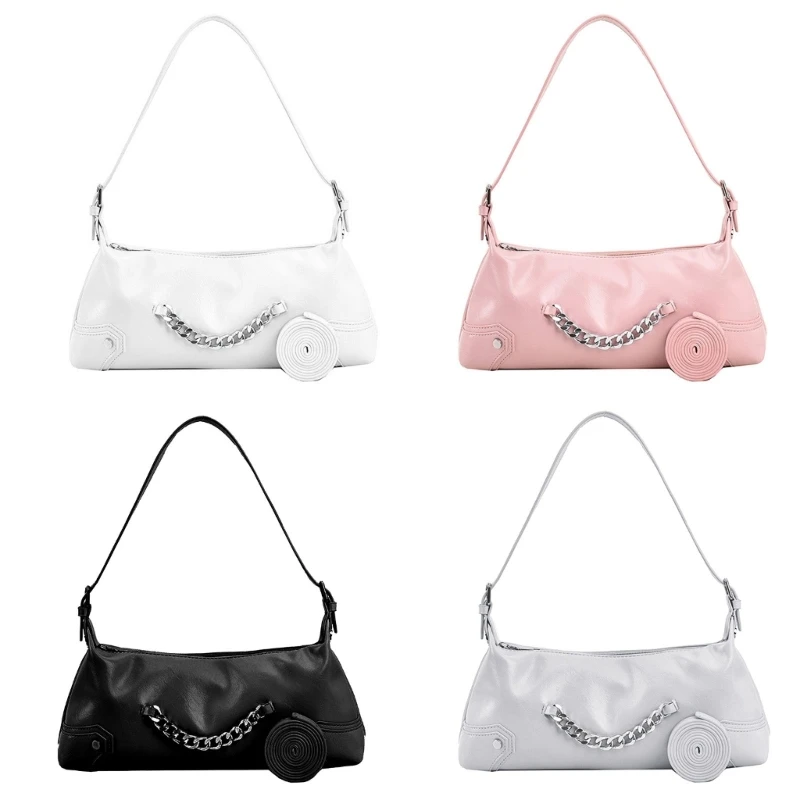 Party Prom Shoulder Bag for Women Elegant Underarm Bag with Adjustable Chain Strap Small Shoulder Bag Classical