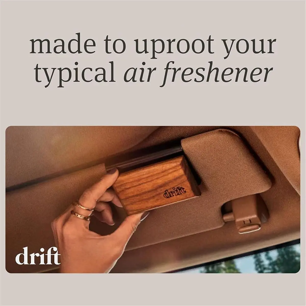 #72K Car Air Freshener,Drift Car Air Freshener Wood Odor Eliminator Amber Scent Kit (Wood)
