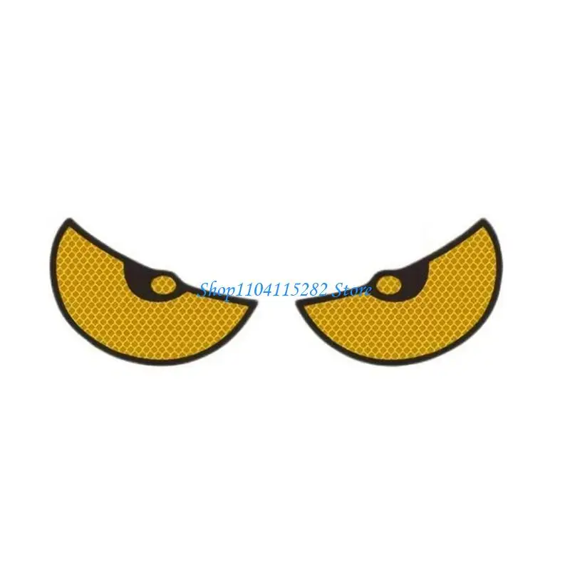 

A2BF 1 Pair Motorcycle Car Devil Eye Reflector Stickers Motorbike Scooter Decorative Accessories Auto Front Rear Stickers